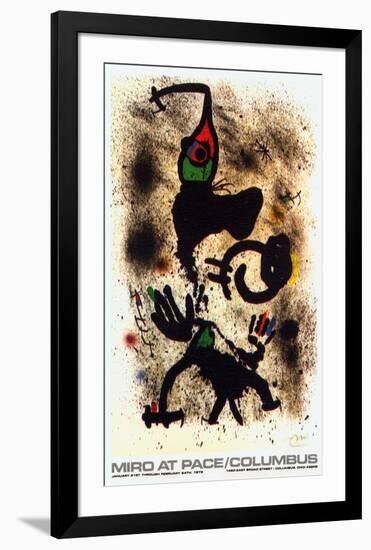 At Pace/Columbus (vertical)-Joan Miro-Framed Collectable Print