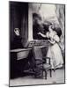 At Piano-Achille Deveria-Mounted Giclee Print