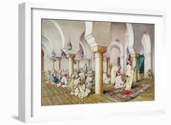 At Prayer in the Mosque, 1884-Filipo Or Frederico Bartolini-Framed Giclee Print