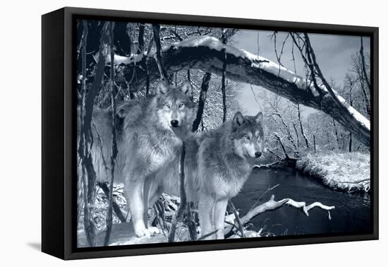 At River's Edge Silvertone-Gordon Semmens-Framed Premier Image Canvas