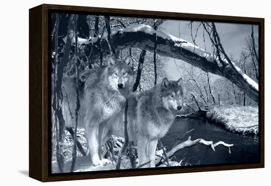 At River's Edge Silvertone-Gordon Semmens-Framed Premier Image Canvas