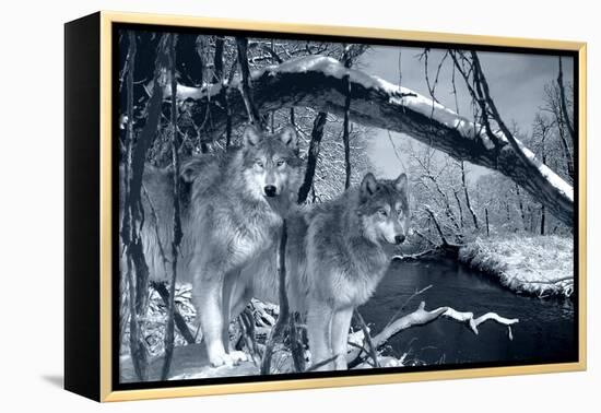 At River's Edge Silvertone-Gordon Semmens-Framed Premier Image Canvas