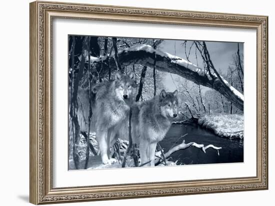 At River's Edge Silvertone-Gordon Semmens-Framed Photographic Print