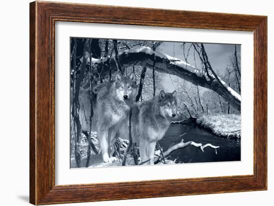 At River's Edge Silvertone-Gordon Semmens-Framed Photographic Print