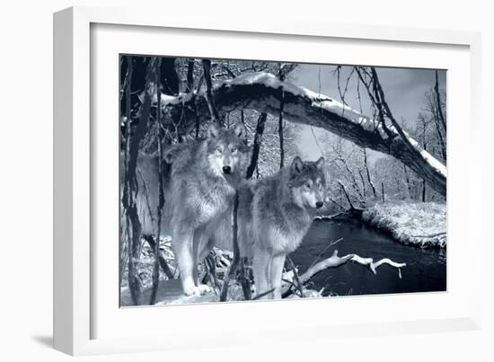 At River's Edge Silvertone-Gordon Semmens-Framed Photographic Print