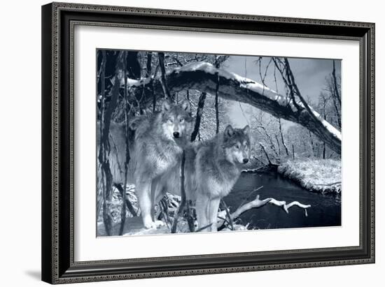 At River's Edge Silvertone-Gordon Semmens-Framed Photographic Print