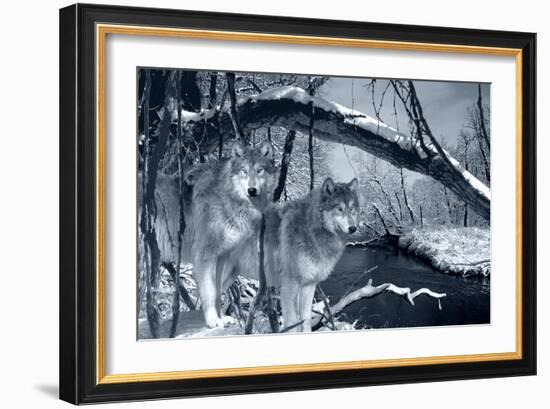 At River's Edge Silvertone-Gordon Semmens-Framed Photographic Print