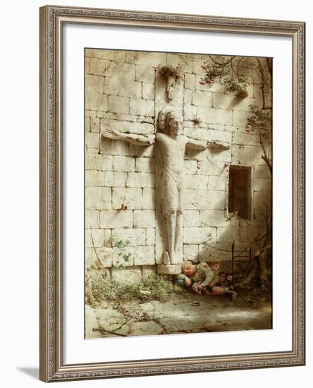 At Romsey Abbey, 1899-Robert Bateman-Framed Giclee Print