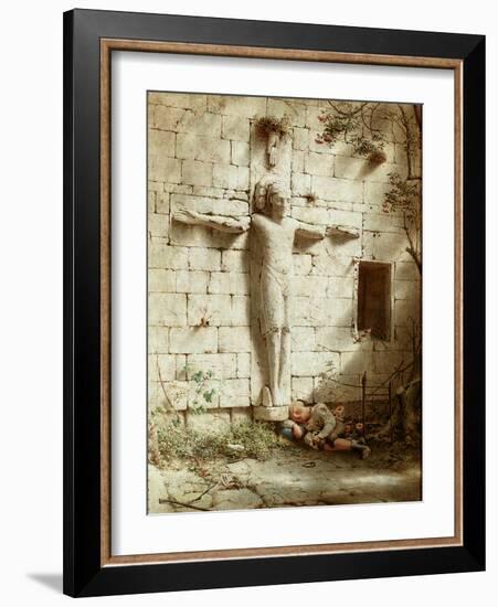 At Romsey Abbey, 1899-Robert Bateman-Framed Giclee Print