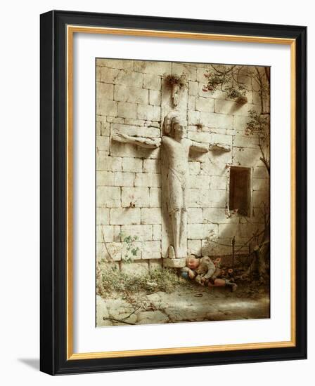 At Romsey Abbey, 1899-Robert Bateman-Framed Giclee Print