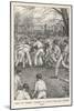 At Rugby School Rugby Football as Played at Rugby School-Louis John Rhead-Mounted Art Print