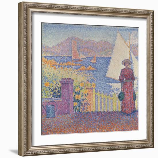 At St. Tropez-Paul Signac-Framed Giclee Print