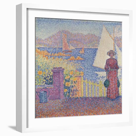 At St. Tropez-Paul Signac-Framed Giclee Print