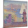 At St. Tropez-Paul Signac-Mounted Giclee Print