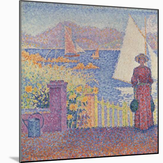 At St. Tropez-Paul Signac-Mounted Giclee Print