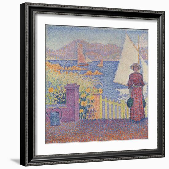 At St. Tropez-Paul Signac-Framed Giclee Print