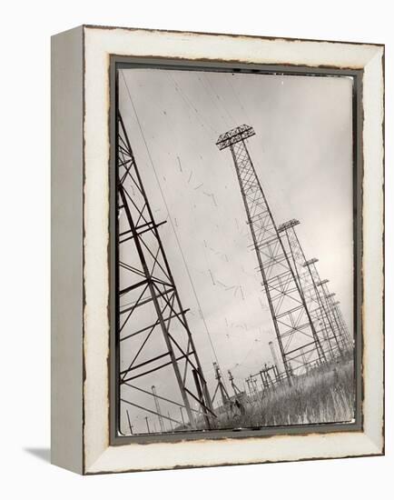 AT&T Long Line Towers That Connect to South America Spreading Out Across the State-Margaret Bourke-White-Framed Premier Image Canvas