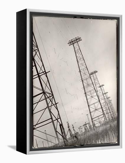 AT&T Long Line Towers That Connect to South America Spreading Out Across the State-Margaret Bourke-White-Framed Premier Image Canvas