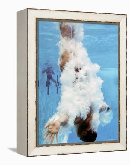 AT&T USA Diving Grand Prix, Fort Lauderdale, Florida-J. Pat Carter-Framed Premier Image Canvas