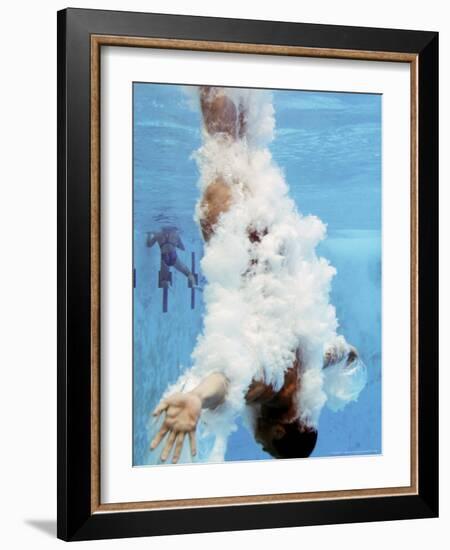 AT&T USA Diving Grand Prix, Fort Lauderdale, Florida-J. Pat Carter-Framed Photographic Print