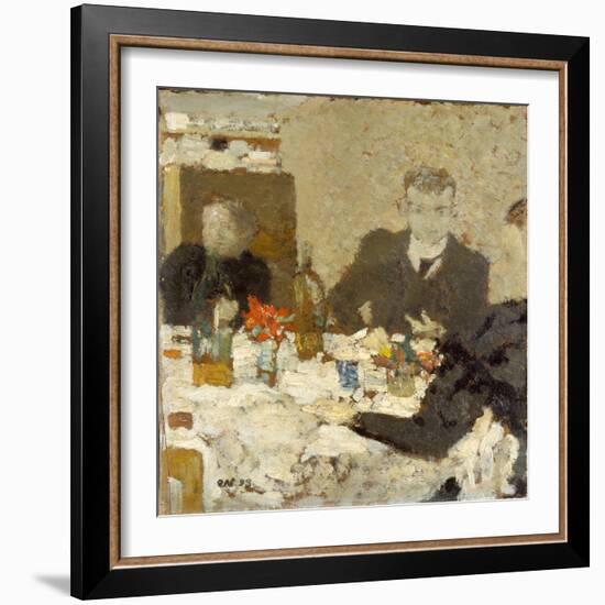 At Table, 1893-Edouard Vuillard-Framed Giclee Print