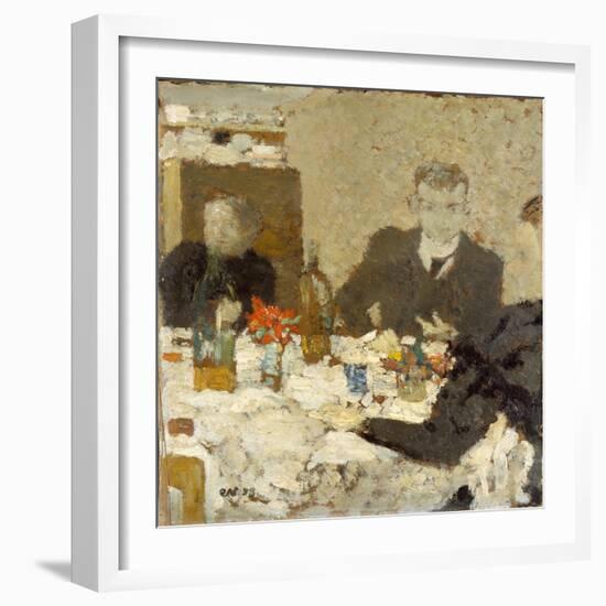 At Table, 1893-Edouard Vuillard-Framed Giclee Print