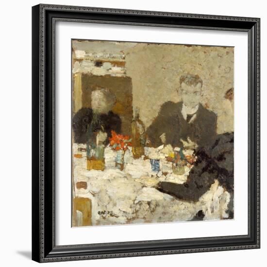 At Table, 1893-Edouard Vuillard-Framed Giclee Print