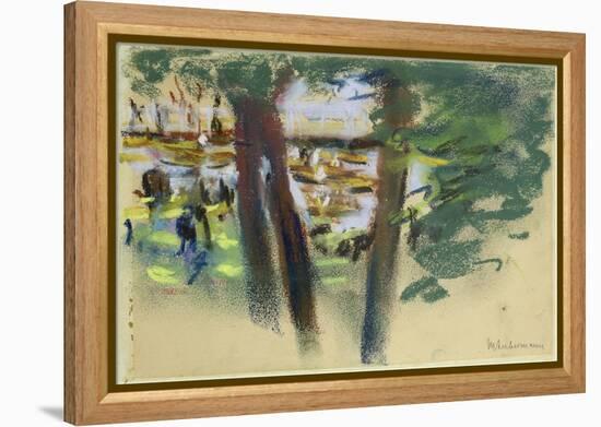 At the Ahlenhorster Fahrhaus, 1909-Max Liebermann-Framed Premier Image Canvas