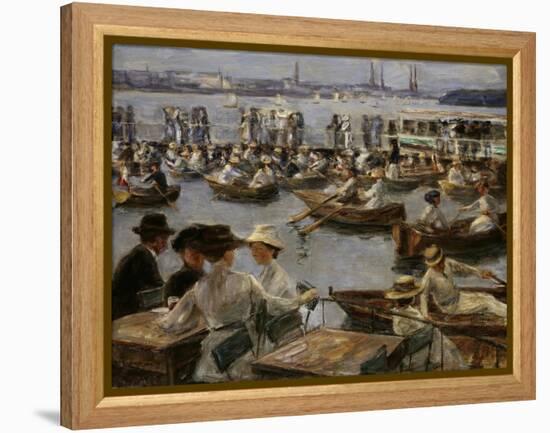 At the Alster in Hamburg, 1910-Max Liebermann-Framed Premier Image Canvas