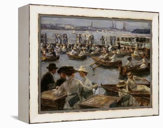 At the Alster in Hamburg, 1910-Max Liebermann-Framed Premier Image Canvas