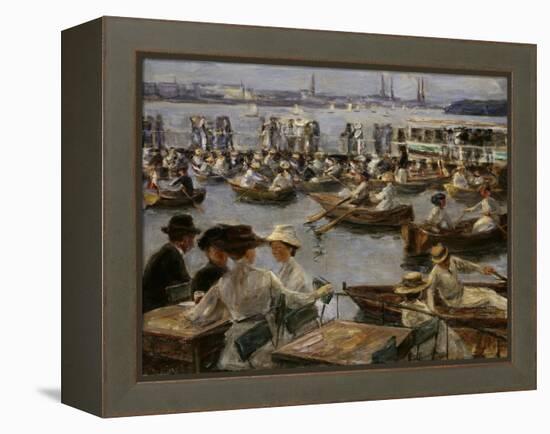 At the Alster in Hamburg, 1910-Max Liebermann-Framed Premier Image Canvas