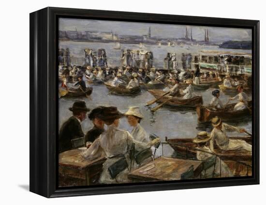 At the Alster in Hamburg, 1910-Max Liebermann-Framed Premier Image Canvas