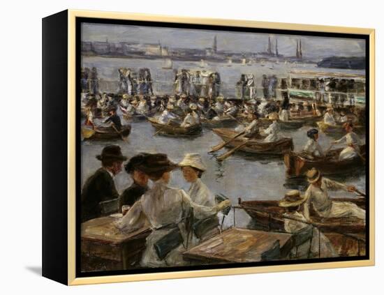 At the Alster in Hamburg, 1910-Max Liebermann-Framed Premier Image Canvas