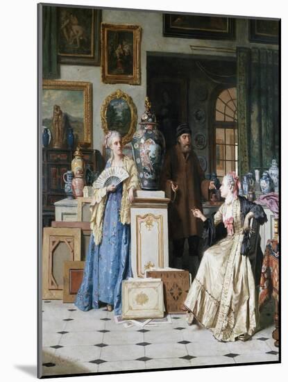 At the Art Dealer's Shop-Jean Carolus-Mounted Giclee Print