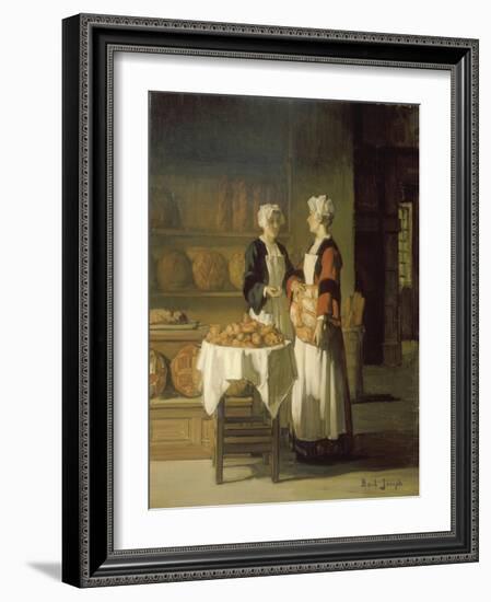 At the Bakery, C. 1900-Joseph Bail-Framed Giclee Print
