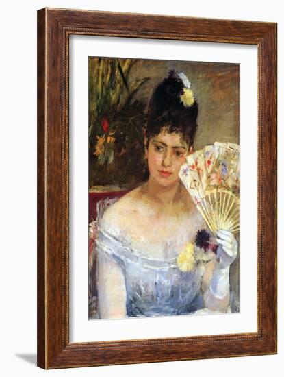 At the Ball-Berthe Morisot-Framed Art Print