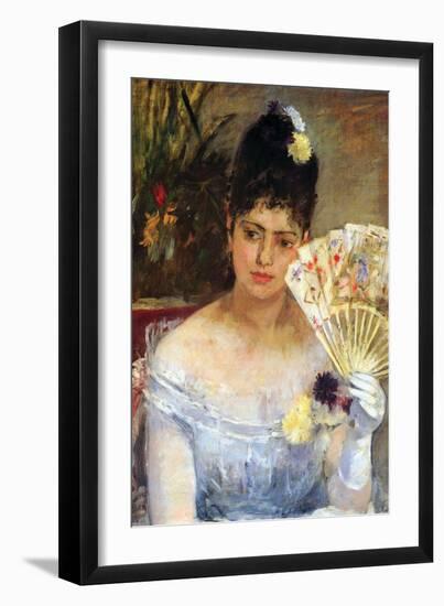 At the Ball-Berthe Morisot-Framed Art Print