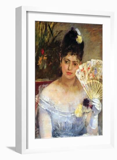 At the Ball-Berthe Morisot-Framed Art Print