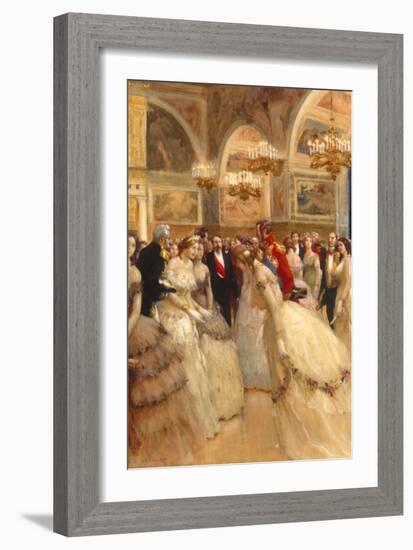 At the Ball-Auguste Francois Gorguet-Framed Giclee Print