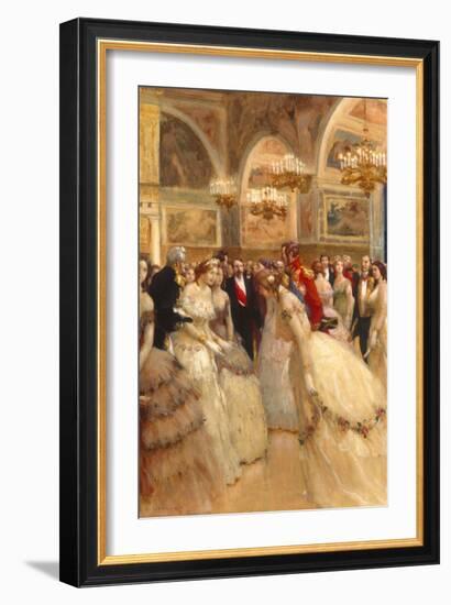 At the Ball-Auguste Francois Gorguet-Framed Giclee Print