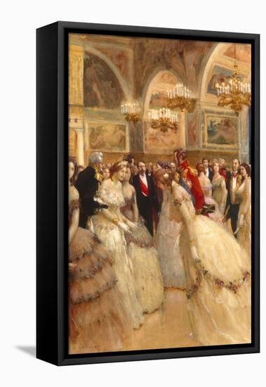 At the Ball-Auguste Francois Gorguet-Framed Premier Image Canvas