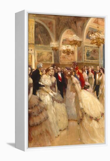 At the Ball-Auguste Francois Gorguet-Framed Premier Image Canvas