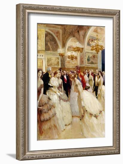 At the Ball-Auguste Francois Gorguet-Framed Giclee Print