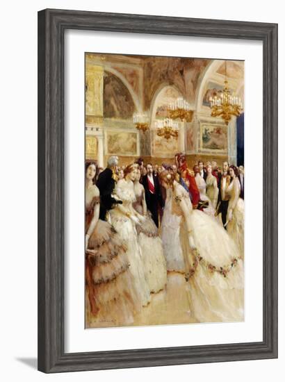 At the Ball-Auguste Francois Gorguet-Framed Giclee Print