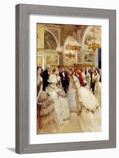 At the Ball-Auguste Francois Gorguet-Framed Giclee Print