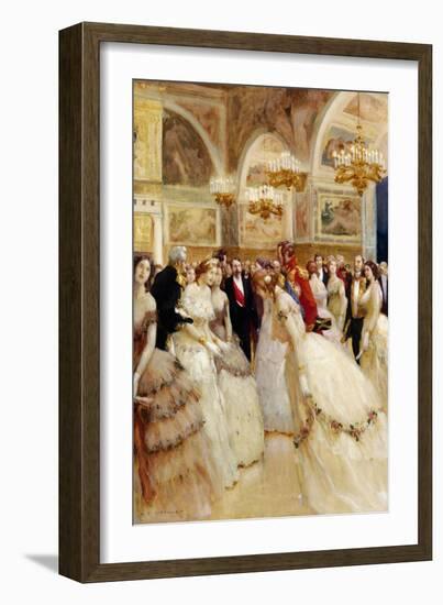 At the Ball-Auguste Francois Gorguet-Framed Giclee Print