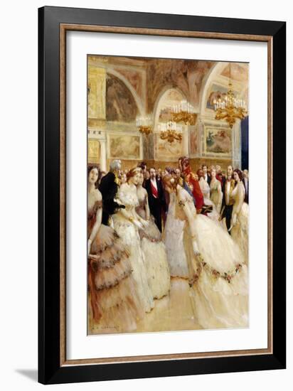 At the Ball-Auguste Francois Gorguet-Framed Giclee Print