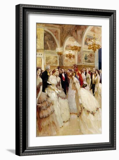 At the Ball-Auguste Francois Gorguet-Framed Giclee Print