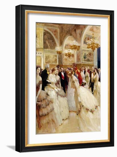 At the Ball-Auguste Francois Gorguet-Framed Giclee Print