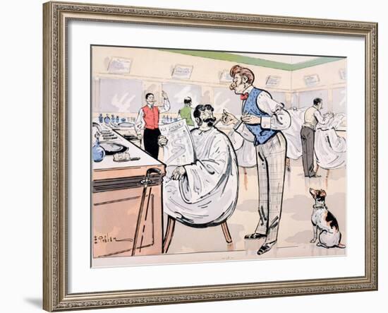 At the Barber and Reading 'Le Jockey', c.1905-E. Thelem-Framed Giclee Print